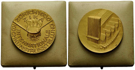Medaillen / Medals
 vergoldete Messingmedaille / Gilt brass medal 1930. 50.0 mm. ZIKA: Internationale Kochkunstausstellung Zürich / International cul...