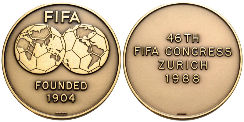 Medaillen / Medals
 Messingmedaille / Brass medal 1984. 50.0 mm. FIFA FOUNDED 1...