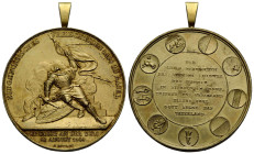 Schützentaler & Schützenmedaillen / Shooting talers & Shooting medals Basel / Basle / Bâle
 Silbermedaille vergoldet / Gilt silver medal 1844 37.1 mm...
