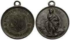 Schützentaler & Schützenmedaillen / Shooting talers & Shooting medals Genf / Geneva / Genève
 Weissmetallmedaille / White metal medal 1887 28.4 mm. P...