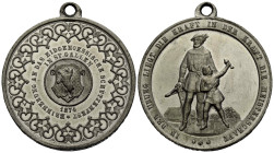 Schützentaler & Schützenmedaillen / Shooting talers & Shooting medals St. Gallen
 Weissmetallmedaille / White metal medal 1874 41.0 mm. PB/SN. St. Ga...