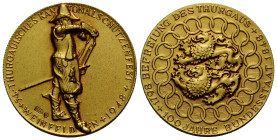 Schützentaler & Schützenmedaillen / Shooting talers & Shooting medals Thurgau / Thurgovia
 Goldmedaille / Gold medal 1948 27.0 mm. Weinfelden. Thurga...