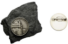 Schützentaler & Schützenmedaillen / Shooting talers & Shooting medals Waadt / Vaud
 Versilberte Messingmedaille / Silver plated brass medal. 1954. 25...