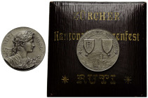 Schützentaler & Schützenmedaillen / Shooting talers & Shooting medals Zürich / Zurich
 Silbermedaille / Silver medal 1906. 6.3 g. 23.0 mm. Rüti. Zürc...