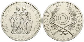 Schützentaler & Schützenmedaillen / Shooting talers & Shooting medals Zürich / Zurich
 Silbermedaille / Silver medal 1990 37.0 mm. 50 FR Winterthur. ...