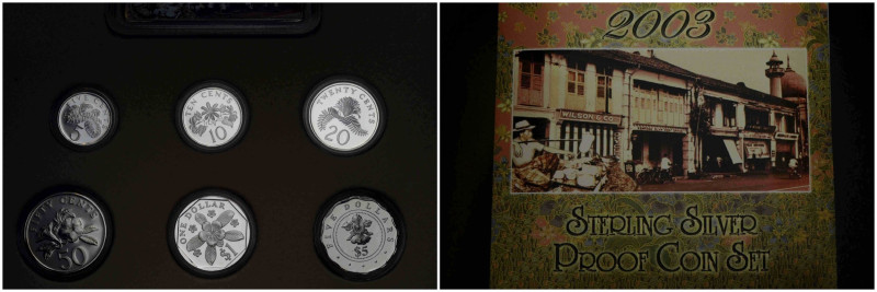 Republik, seit 1965
 Silber-Proof-Münzsatz / Silver Proof Coin Set 2003 Mzst MA...