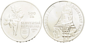 Republik, seit 1993 500 Korun 1994 40.0 mm. Silber / Silver (0.925). Gedenkmünze Natur- und Landschaftsschutz - Nationalpark Slovenský Raj. Commemorat...