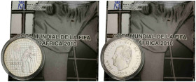 10 Euro 2009 The Royal Spanish Mint. 40.0 mm. Silber / Silver 0.925. Copa Mundial de la FIFA Sudafrica / Fußball-Weltmeisterschaft 2010 / FIFA World C...