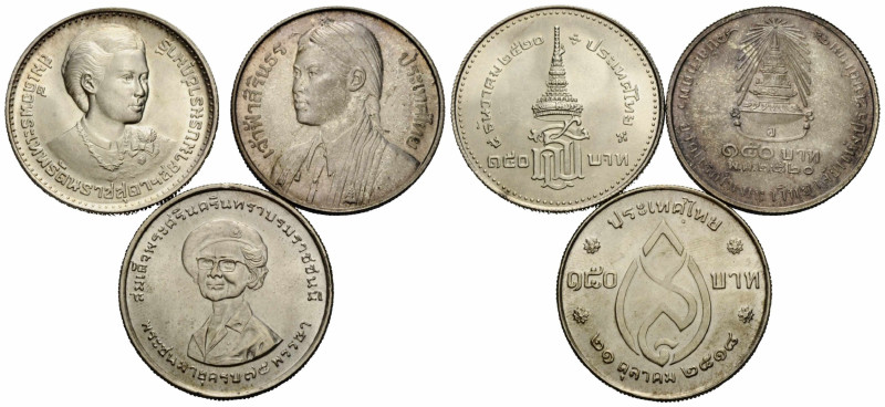 Bhumiphol (Rama IX), 1946-2015 150 Baht 1975 / 1977. 22.2 g., 35.0 mm. Silber / ...