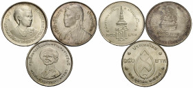 Bhumiphol (Rama IX), 1946-2015 150 Baht 1975 / 1977. 22.2 g., 35.0 mm. Silber / Silver 0.925. Investiture of Princess Sirindhorn The Princess Royal 21...