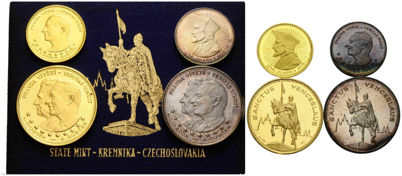Lot
 Goldmedaillen / Gold Medals o.J. / ND. (1968). Kremnika. 35.0 g. 40.0 mm. ...