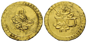 Selîm III., 1203-1222 H./1789-1807 AD.
 1 Altin (Findik) Findiq 1203/ Jahr 17. Türkei / Turkey. 19.9 mm. Gold. Toughra within circle Rv. Text, value ...