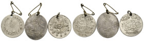 'Abd al-Hamid Khan II, 1293-1327 H./1876-1909 (m. 1918) AD.
 Silbermedaille / Silver medal 5.8 g 24.2 mm. Verdienstmedaille 1896 (1314 H) auf die Bek...