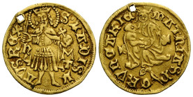 Matthias Corvinus, 1458-1490 Goldgulden o.J. / ND. 21.0 mm. h-M über T, Nagyszeben. Exemplar der Auktion Dorotheum November 2022, Lot 698. HMC 45/13, ...