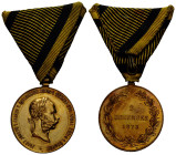 Österreich / Austria Kaiserreich Österreich (1804-1918)
Franz Joseph I. 1848-1916 Messingmedaille / Brass medal 1873 (produced after 1900). 36.0 mm. ...