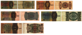 Deutschland nach/ after 1918 / Third Reich Deutsche Reichsbank 1924-1945
 10 Reichsmark 1924 11. Oktober. Serien# 7-stellig N 8757047. Unterdruckbuch...