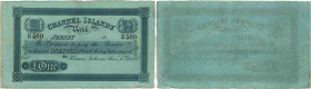 Jersey
 1 Pound 18__ (um/around 1870). Channel Islands. Nicht ausgegebenes Formular / Reminder not issued. Selten / Rare. II+ / schön-vorzüglich / Go...