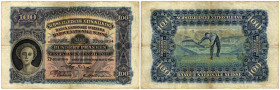 Schweiz / Switzerland Ausgaben der Schweizerischen Nationalbank ab 1907
 100 Franken 1934, Waterlow & Sons Ltd., London. 2. Emission / 2nd issue. Mäh...