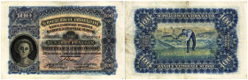 Schweiz / Switzerland Ausgaben der Schweizerischen Nationalbank ab 1907
 100 Franken 1937, Waterlow & Sons Ltd., London. 2. Emission / 2nd issue. Mäh...