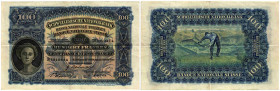 Schweiz / Switzerland Ausgaben der Schweizerischen Nationalbank ab 1907
 100 Franken 1940, Waterlow & Sons Ltd., London. 2. Emission / 2nd issue. Mäh...