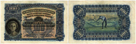 Schweiz / Switzerland Ausgaben der Schweizerischen Nationalbank ab 1907
 100 Franken 1942, Waterlow & Sons Ltd., London. 2. Emission / 2nd issue. Mäh...