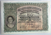Schweiz / Switzerland Ausgaben der Schweizerischen Nationalbank ab 1907
 50 Franken 1955, Waterlow & Sons Ltd., London. 165 x 106 mm. 2. Emission / 2...