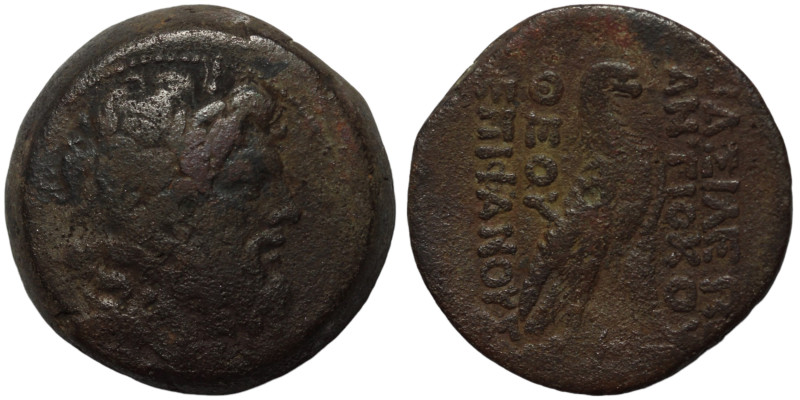 Antiochos IV. Epiphanes. (175-164 BC). Bronze . Antioch. Obv: head of Zeus right...