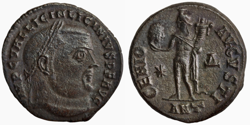 Licinius I. (321-323 AD). Follis. Heraclea. Obv: IMP C VAL LICIN LICINIVS P F AV...