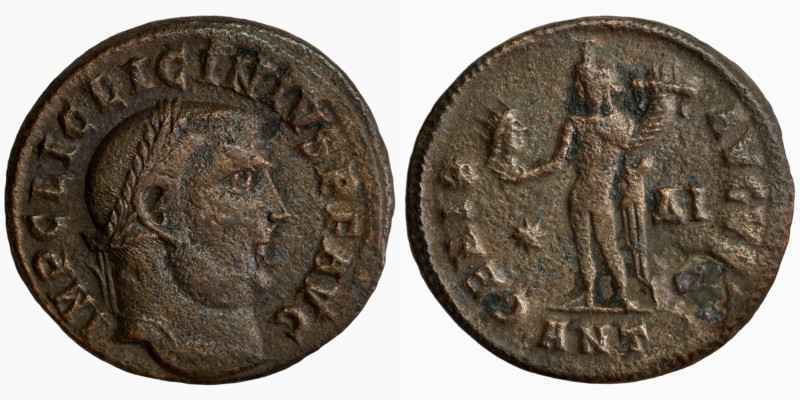 Licinius I. (311-313 AD). Æ Follis. Antioch. Obv: IMP C VAL LICIN LICINIUS PF AV...