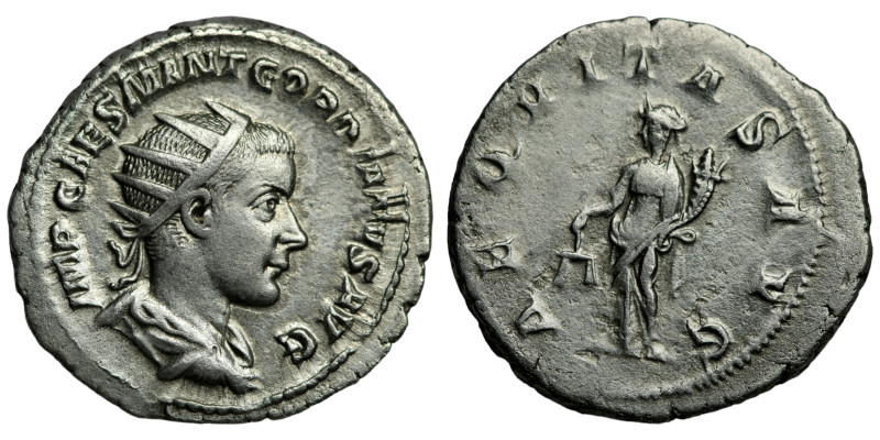 Gordian III. (238-239 AD). AR Antoninian. Rome. (22mm, 3,84g) Obv: IMP CAES M AN...