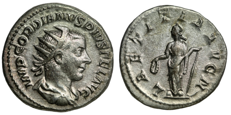 Gordian III. (241-243 AD). AR Denar. Rome. (21mm, 5,02g) Obv: IMP GORDIANVS PIVS...