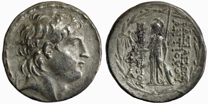 Antiochos VII. Euergetes. (138-129 BC) AR Tetradrachm. (30mm 16.29g) Antioch. Ob...