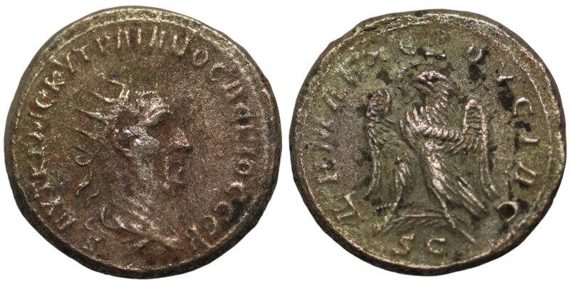 Trajan Decius. (250-251 AD). Billon Tetradrachm. Antioch. Obv: cuirassed bust of...