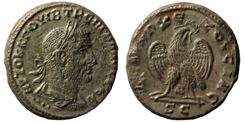 Trebonianus Gallus. (251-253 AD). Billon Tetradrachm. Antioch. Obv: laureate bus...