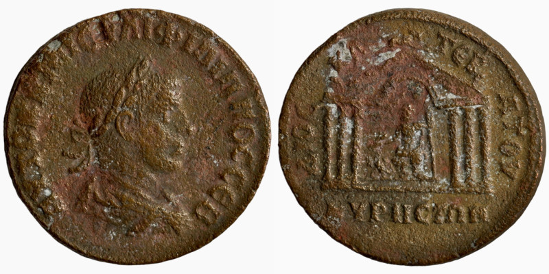 Philippus II. (247-249 AD). Æ Bronze. Seleucis and Pieria. Antioch. Obv: laureat...