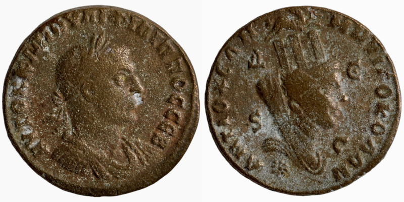 Philippus I. Arabs. (244-249 AD). Æ Bronze. Seleucis and Pieria. Antioch. Obv: l...