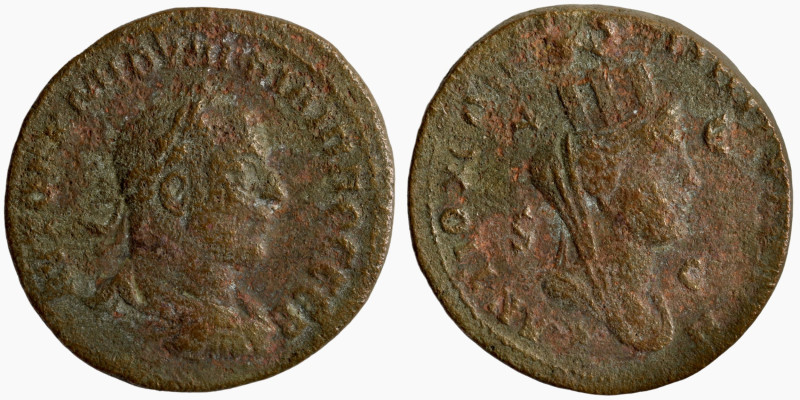 Philippus II. (247-249 AD). Æ Bronze. Seleucis and Pieria. Antioch. Obv: laureat...