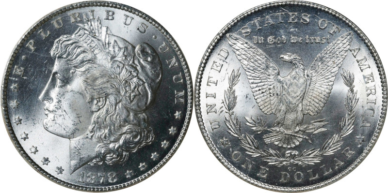 1878-CC Morgan Silver Dollar. MS-65 (NGC).

PCGS# 7080. NGC ID: 253M.