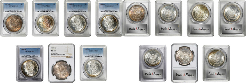 Lot of (7) Certified 1883-O Morgan Silver Dollars. MS-65.

Included are: (6) P...