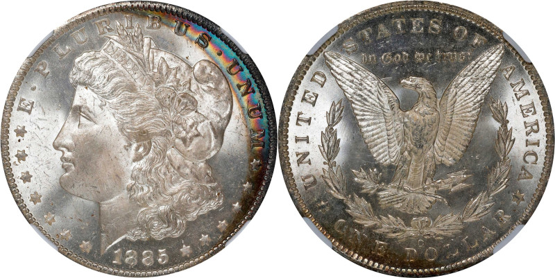 1885-O Morgan Silver Dollar. MS-65 (NGC).

PCGS# 7162. NGC ID: 254T.