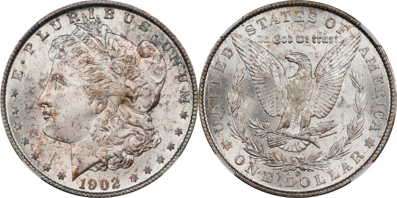 1902-O Morgan Silver Dollar. MS-66 (NGC).

PCGS# 7280. NGC ID: 256N.