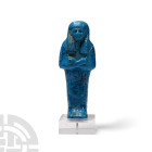 Egyptian Blue Faience Shabti for Nesitanebisheru