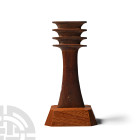 Egyptian Wooden Djed Pillar Amulet