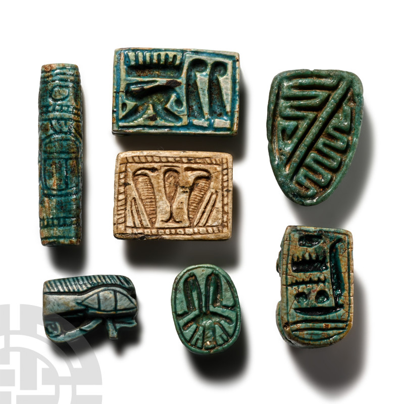 Egyptian Amulet Collection
New Kingdom-Late Period, 1550-332 B.C. Comprising: w...