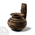 Greek Daunian Painted Ceramic Vessel