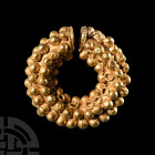 Etruscan Gold Leech Earring