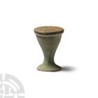 Egyptian Faience Offering Cup with Lid