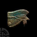 Egyptian Faience Eye of Horus Amulet