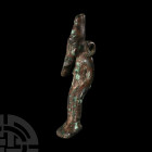 Egyptian Bronze Seated Harpocrates Figure
