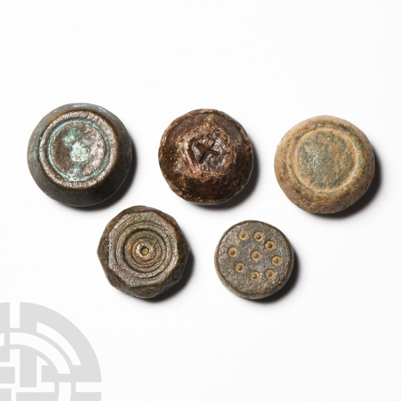 Byzantine Bronze Trade Weight Collection
Circa 8th-12th century A.D. Mixed grou...